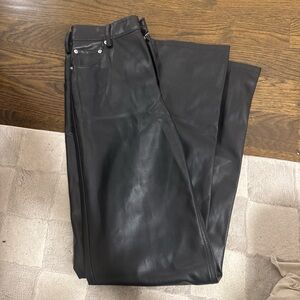 Zara faux leather pants